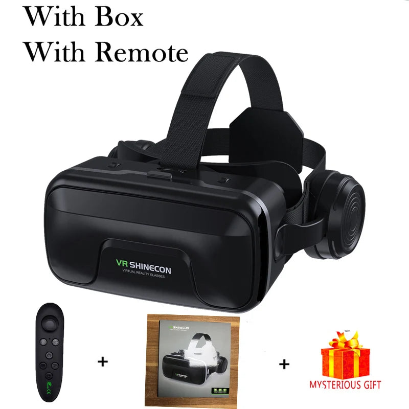 3D Virtual Reality Headset for Smartphones - VR Glasses with Advanced Lens Technology