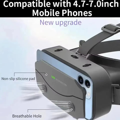 3D Virtual Reality Headset for Smartphones - VR Glasses with Advanced Lens Technology