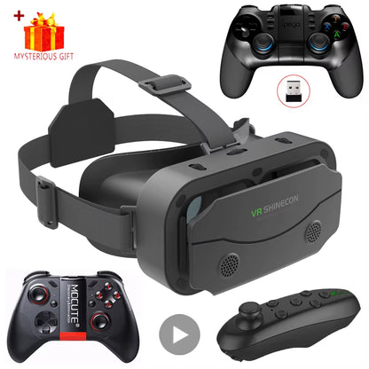 3D Virtual Reality Headset for Smartphones - VR Glasses with Advanced Lens Technology