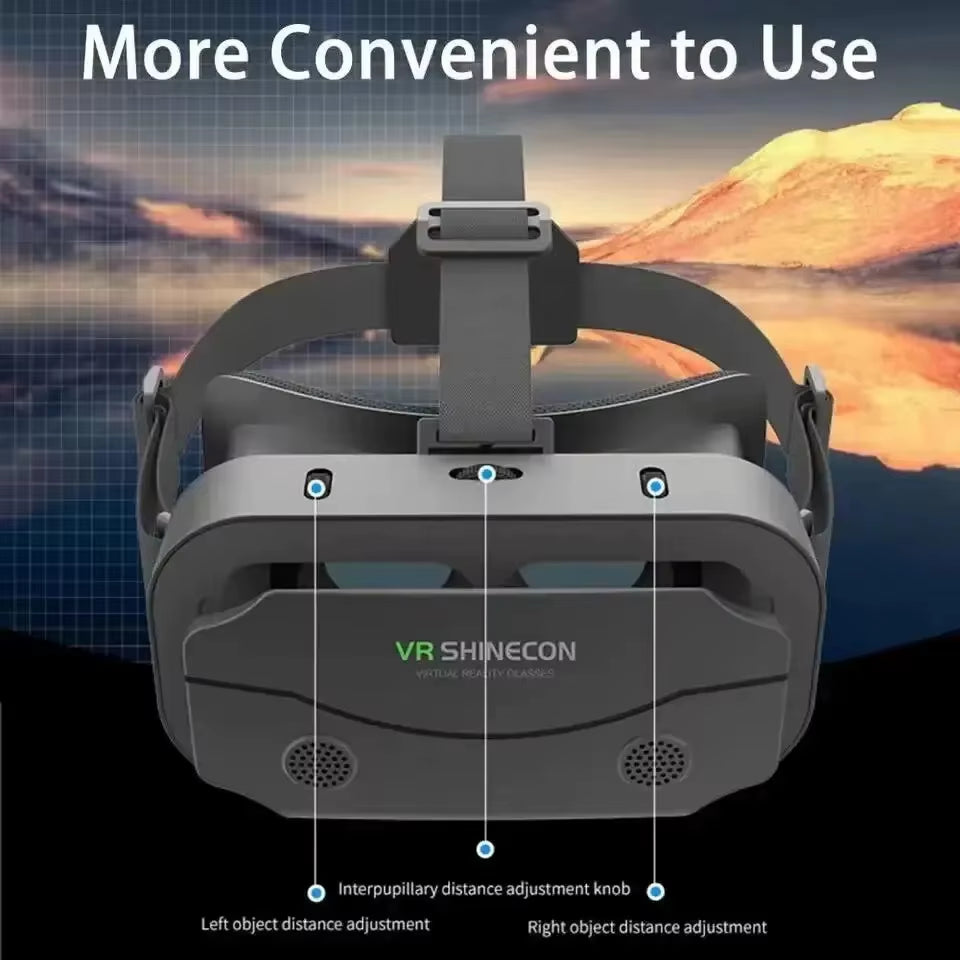 3D Virtual Reality Headset for Smartphones - VR Glasses with Advanced Lens Technology