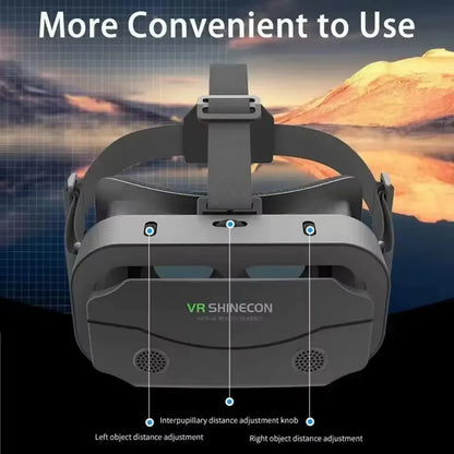 3D Virtual Reality Headset for Smartphones - VR Glasses with Advanced Lens Technology