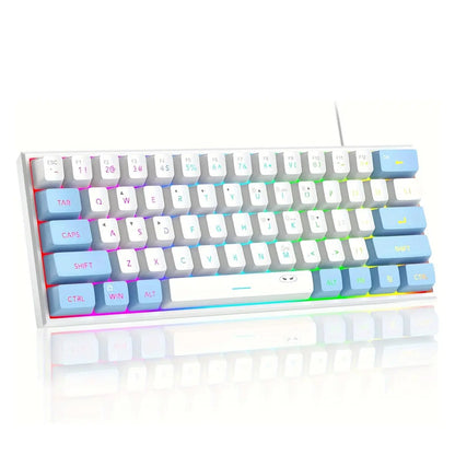 Magegee Mini 60% RGB Backlit Gaming Keyboard - 61 Key Ultra-Compact Mechanical Keyboard for PC, MAC, PS4, and Xbox ONE