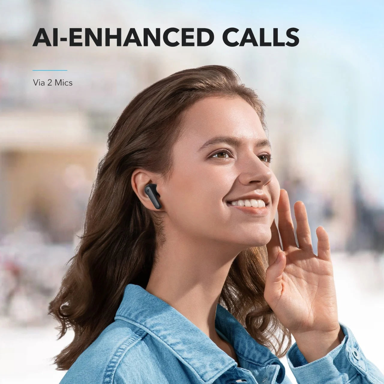 P25I Bluetooth True Wireless Earbuds with Enhanced Bass, 30 Hours Playtime, IPX5 Water Resistance, and Charging Case in Black