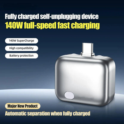 HEXIBII 140W Physical Disconnect Battery Guard with Auto Eject Charger and Smart Auto Stop Charging Protection for Safe Overnight Charging - Universal Overcharge Protection for Phones, Laptops, and Tablets
