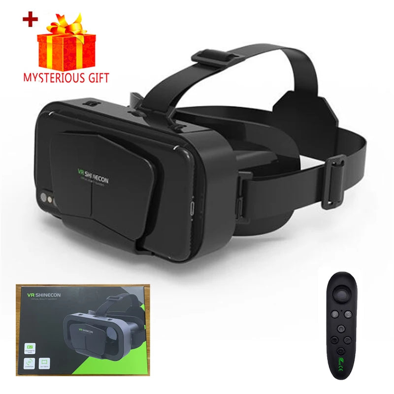 3D Virtual Reality Headset for Smartphones - VR Glasses with Advanced Lens Technology