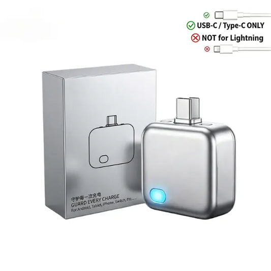 HEXIBII 140W Physical Disconnect Battery Guard with Auto Eject Charger and Smart Auto Stop Charging Protection for Safe Overnight Charging - Universal Overcharge Protection for Phones, Laptops, and Tablets